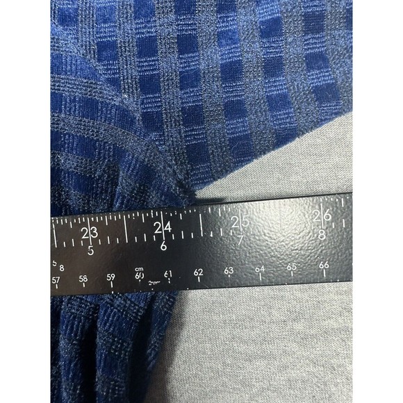 Diane Von Furstenberg The Color Authority Blue 1/4 Zip Sweater Size 1X - Picture 4 of 6